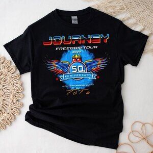 Journey Freedom Tour 2024 Shirt Journey With Toto Rock Concert Fan T-Shirt 26